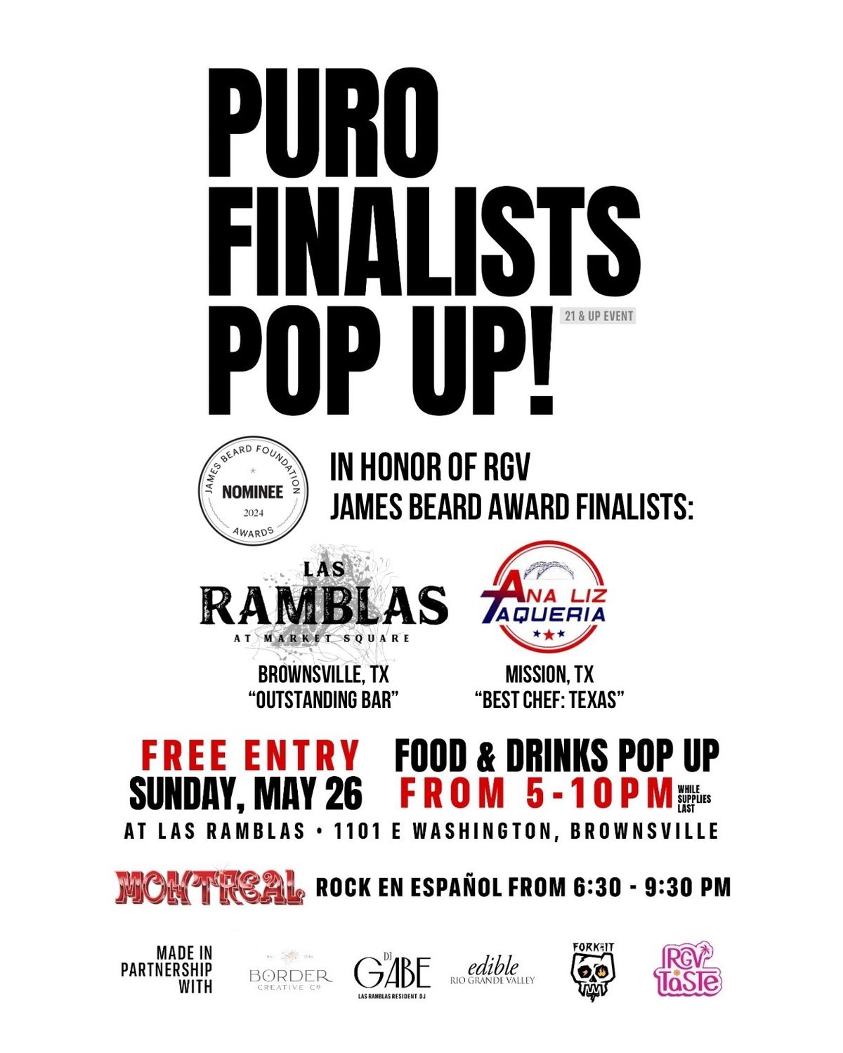 James Beard Finalists Pop-Up with Analiz Taqueria! ? 