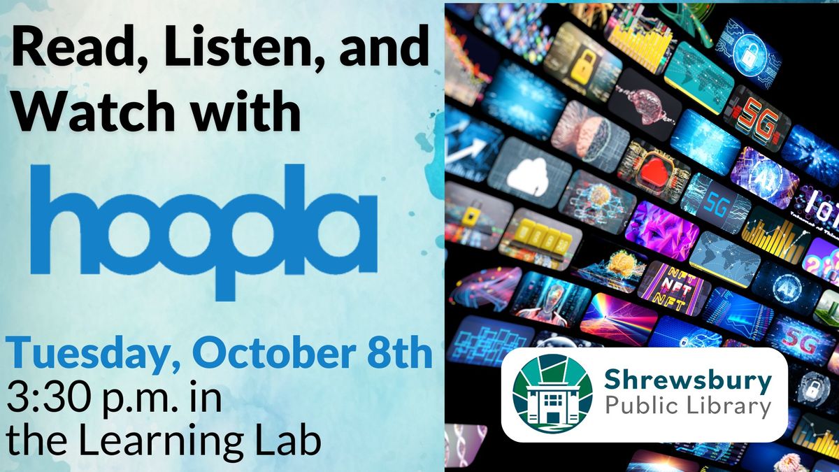 Read, Listen, and Watch with Hoopla