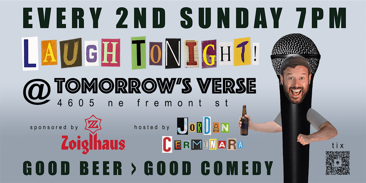 LAUGH TONIGHT! @ Tomorrow's Verse w\/ Jordan Cerminara & friends