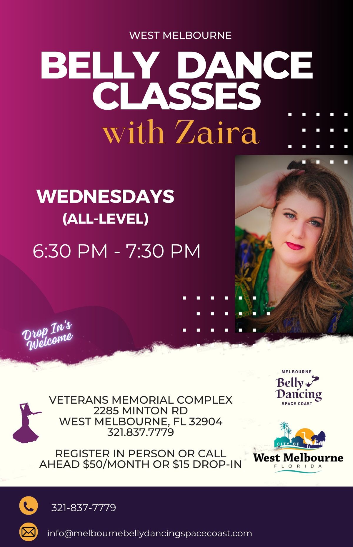 All Level Belly Dance Class with Zaira