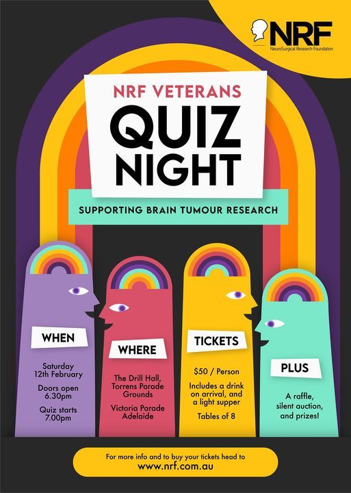 NRF Veterans Quiz Night Supporting Brain Tumour Research