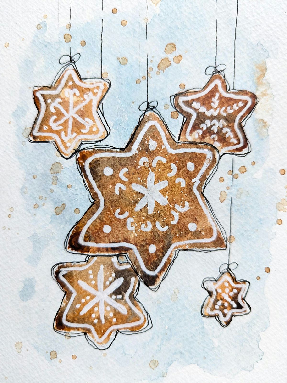 Ink & Watercolour Christmas Cards Workshop