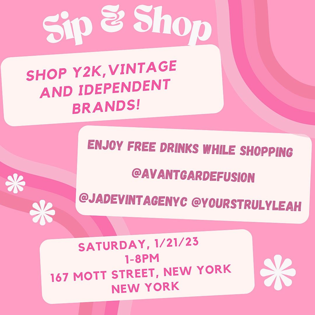 Sip & Shop Y2k, Vintage & Independent Brands Pop Up