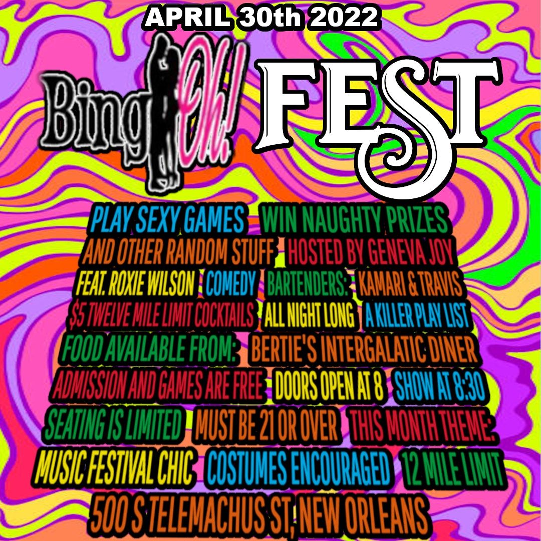 BingOh FEST 2022, Twelve Mile Limit, New Orleans, 30 April 2022