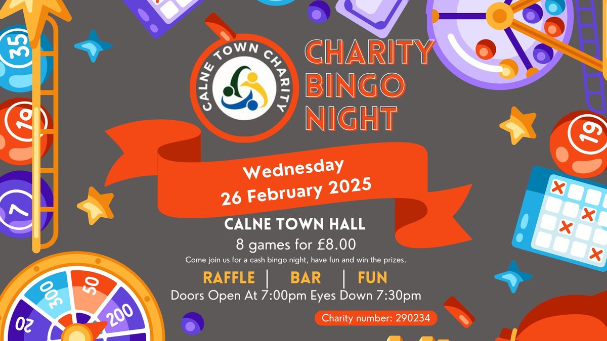 Charity Bingo Night at Calne Town Hall