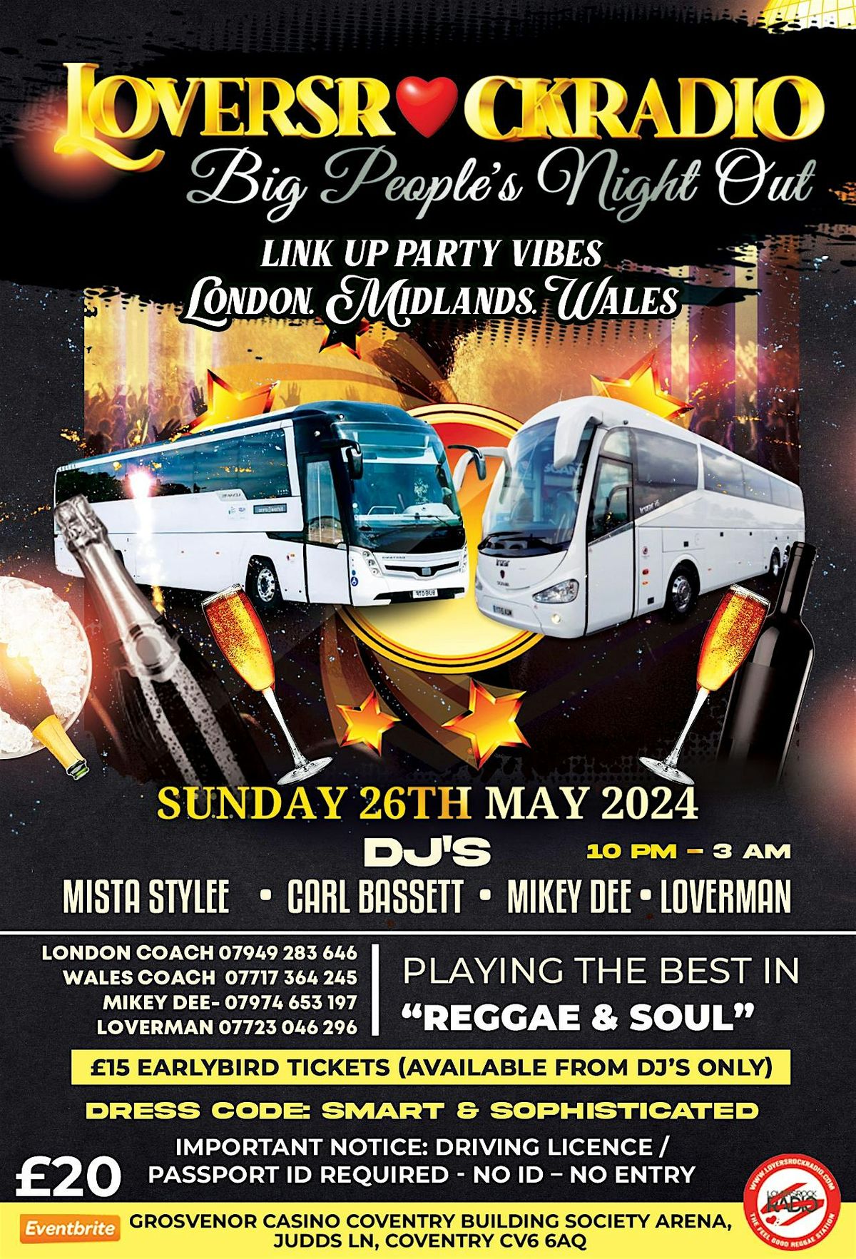 LINK UP PARTY-VIBES @ GROSVENOR CASINO COVENTRY