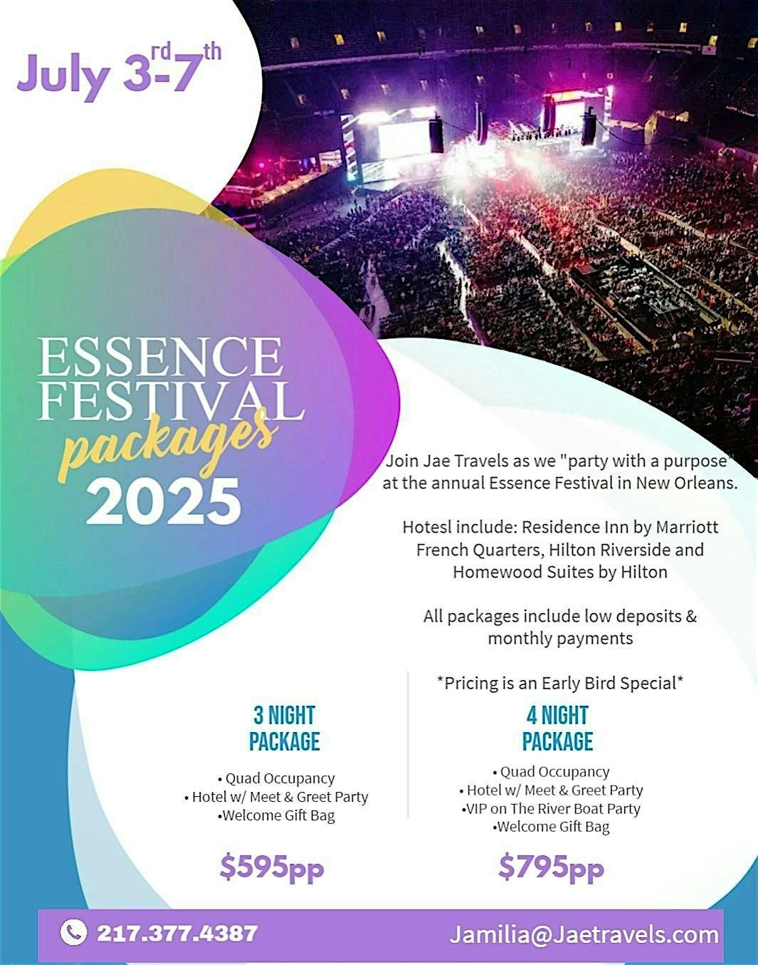 Essence Festival 2025 Hotel & Party Packages