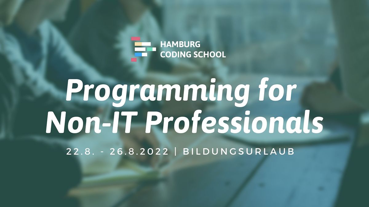 Bildungsurlaub: Programming for Non-IT Professionals