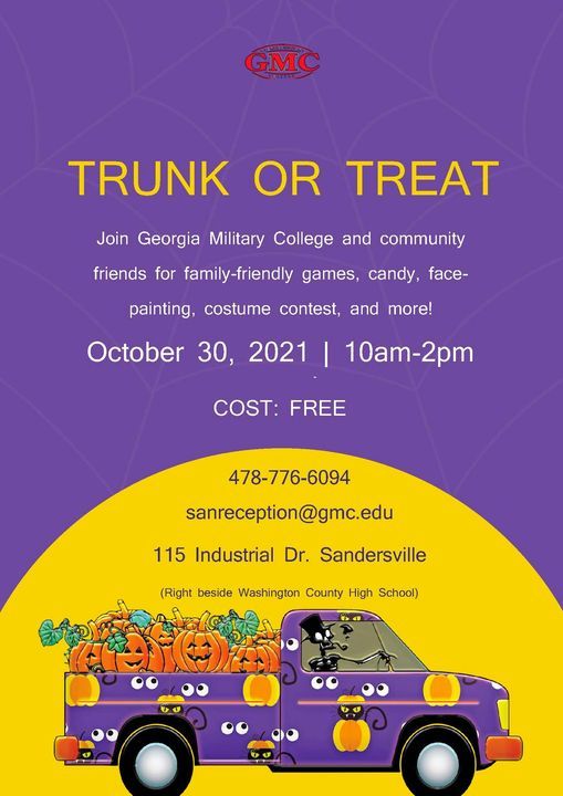 GMC Sandersville Trunk or Treat, 415 Industrial Dr, Sandersville, GA