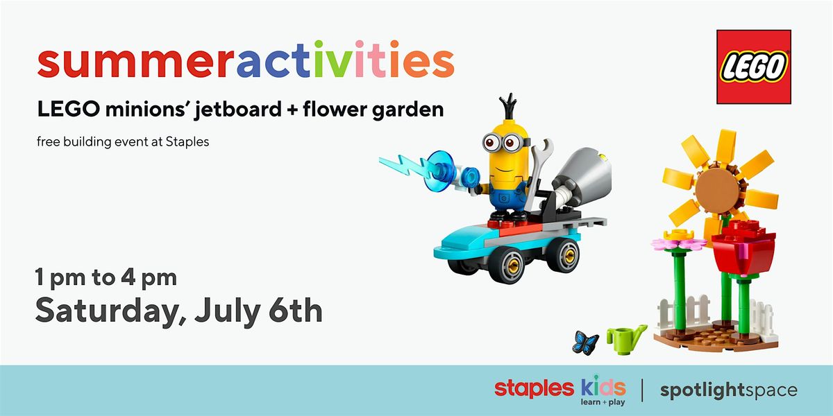 LEGO Minions\u2019 Jetboard | Flower Garden at Staples Masonville Store 67