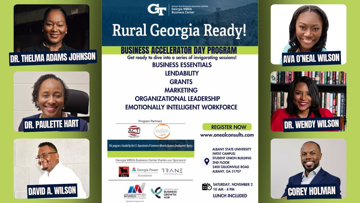 Rural Georgia Ready- Business Accelerator Day Program - Albany, GA