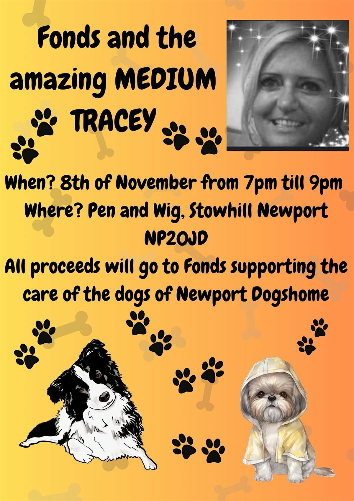 *Join us for a magical evening with Medium Tracey!