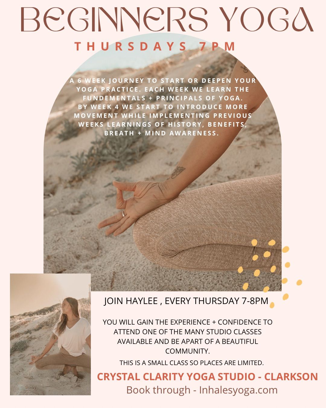 Beginners Yoga at Crystal Clarity Yoga Studio