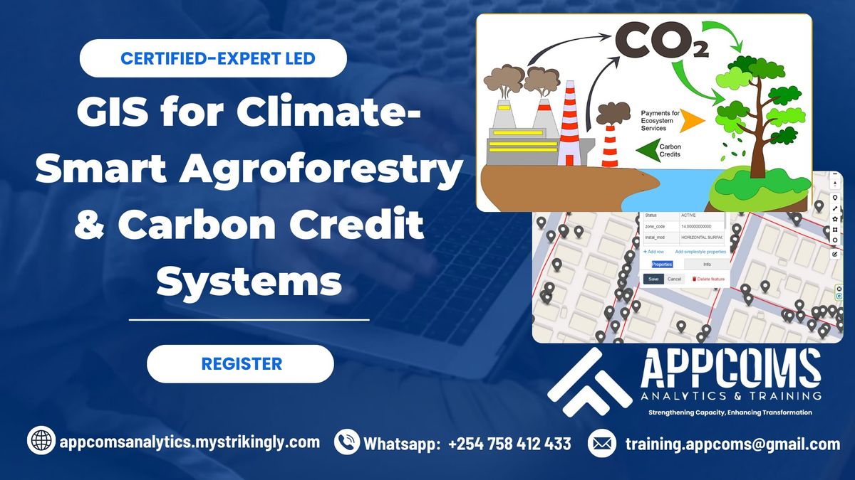 Training on GIS for Climate-Smart Agroforestry & Carbon Credit Systems with Monitoring & Evaluation