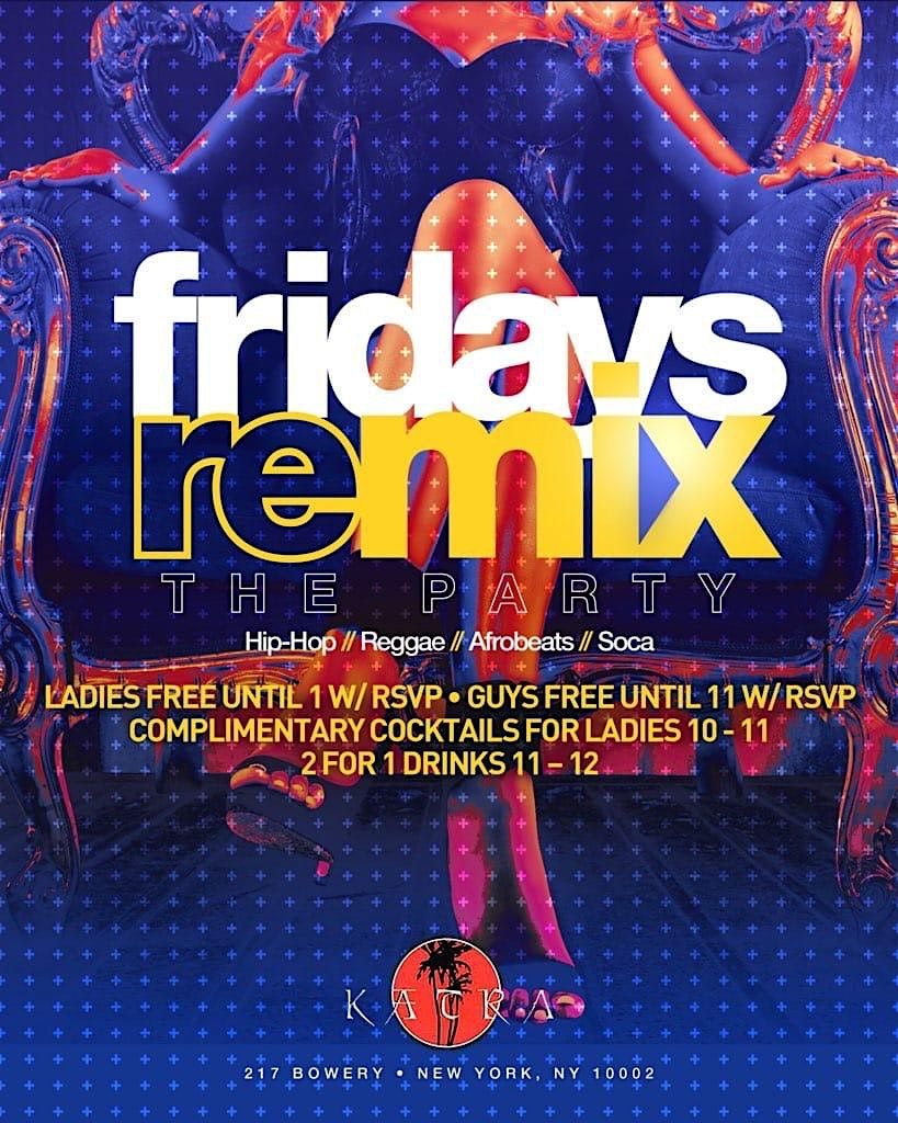 NYC Hip Hop vs Reggae Katra Lounge Remix Fridays FREE Gametight Guestlist