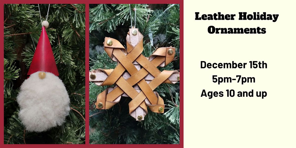 Leather Holiday Ornaments