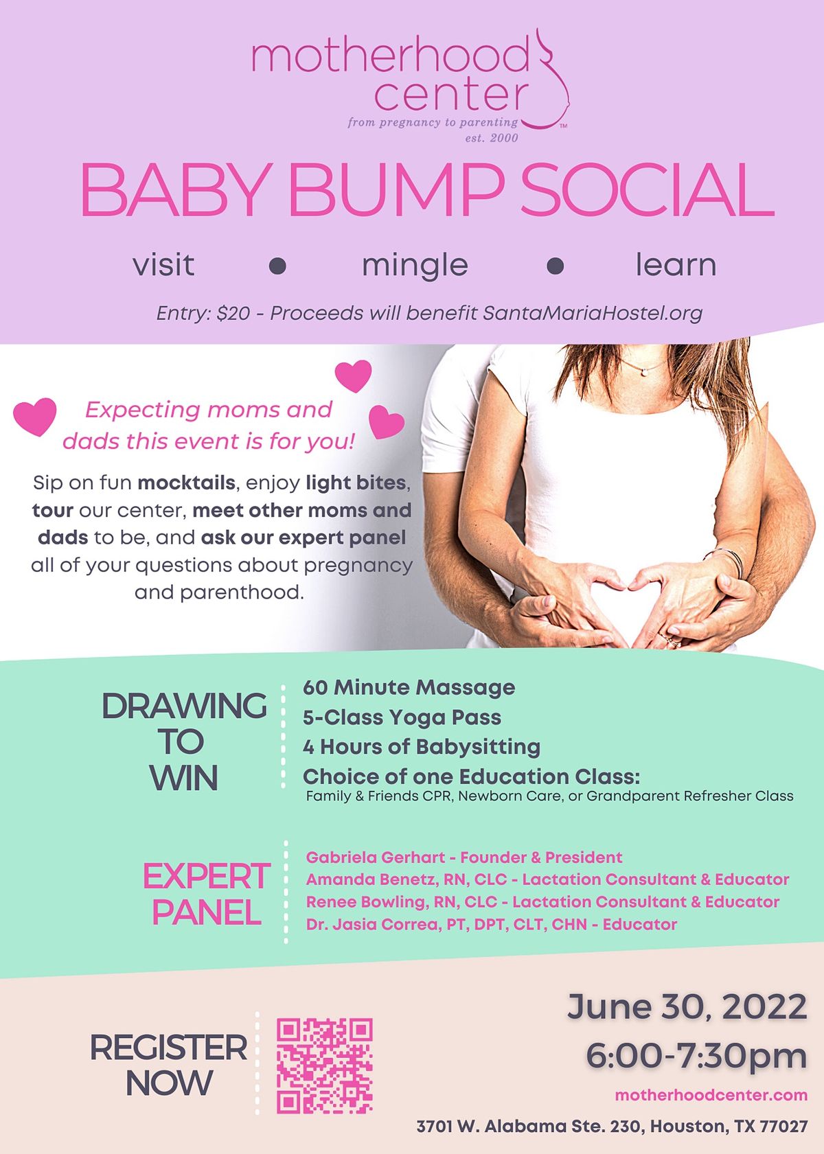 Baby Bump Social for Expecting Parents at Motherhood Center!