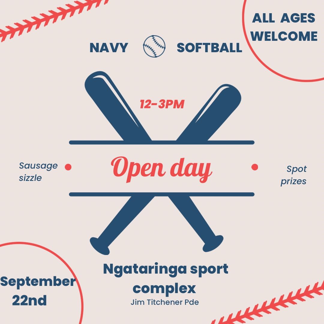 \ud83e\udd4e Navy Softball Club Open Day \ud83e\udd4e