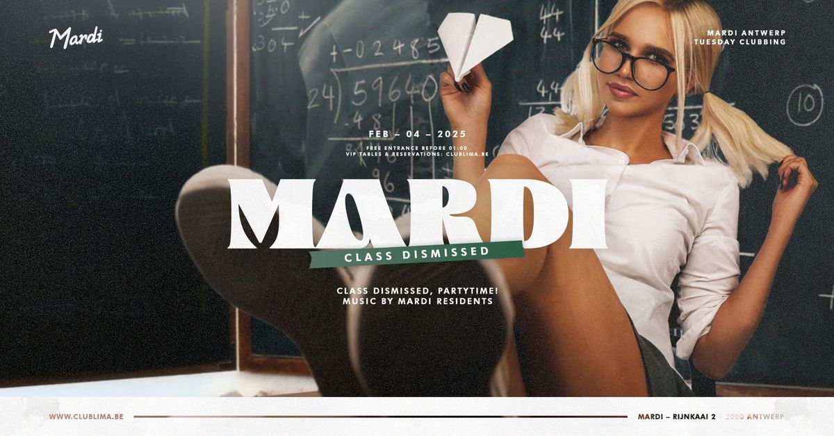 04\/02 :: MARDI :: CLASS DISMISSED