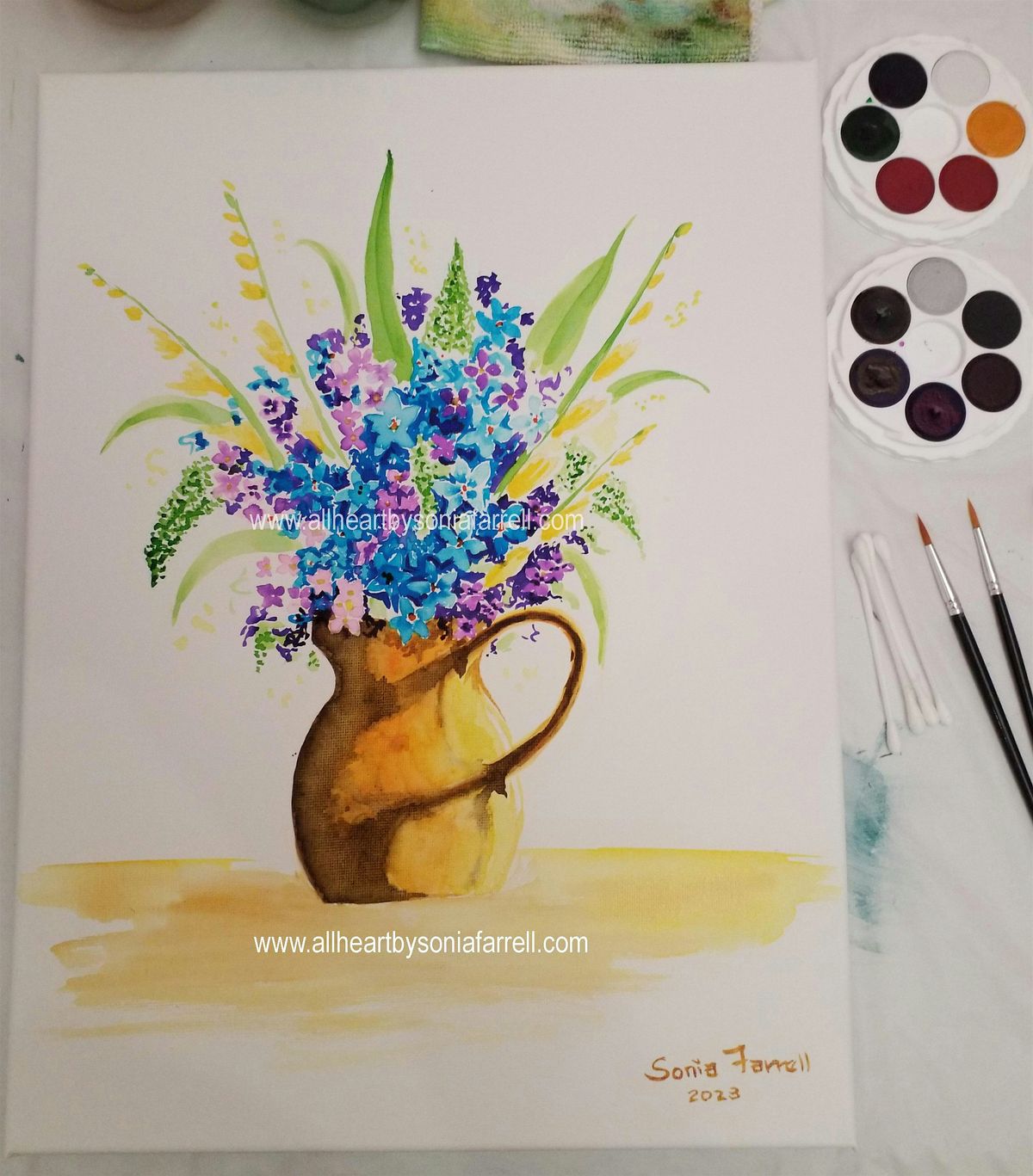 Coffee, Cake & Paint: Garden Treasures Watercolour Art Mudgeeraba