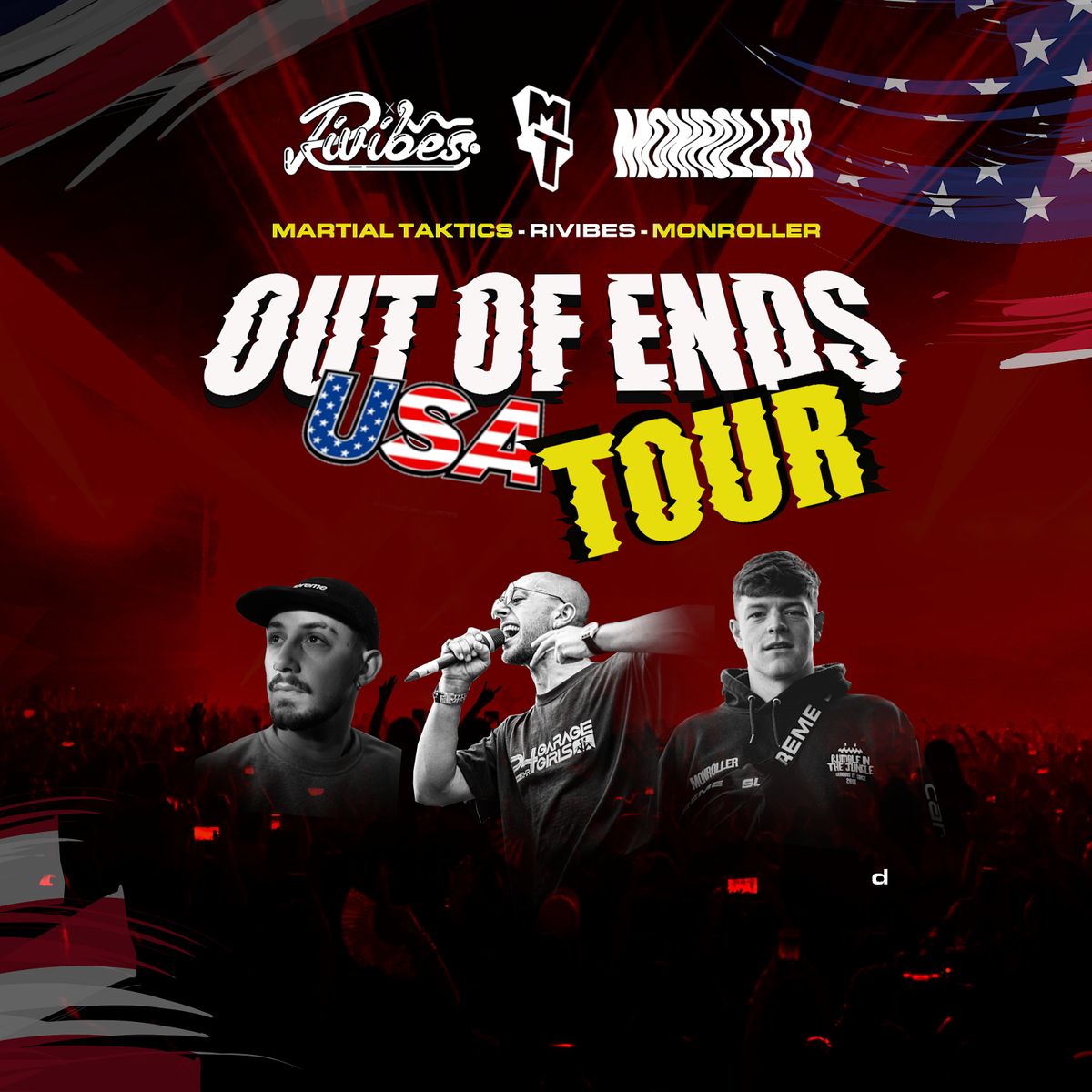 OUT OF ENDS TOUR @ TK LOUNGE - Monroller, Martial Taktics, & Rivibes