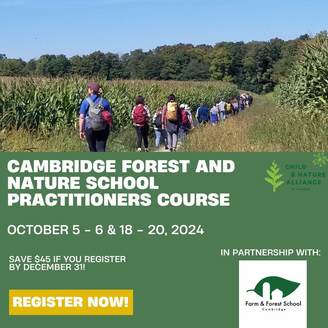 Forest and Nature School Practitioners Course - Cambridge, ON