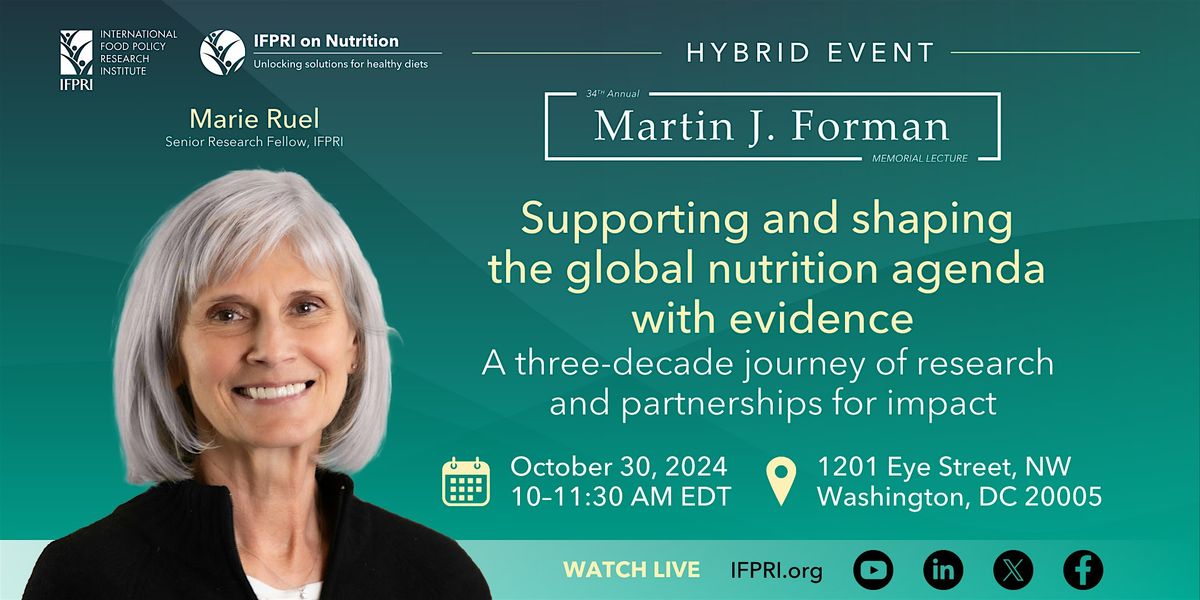 Supporting and shaping the global nutrition agenda with evidence