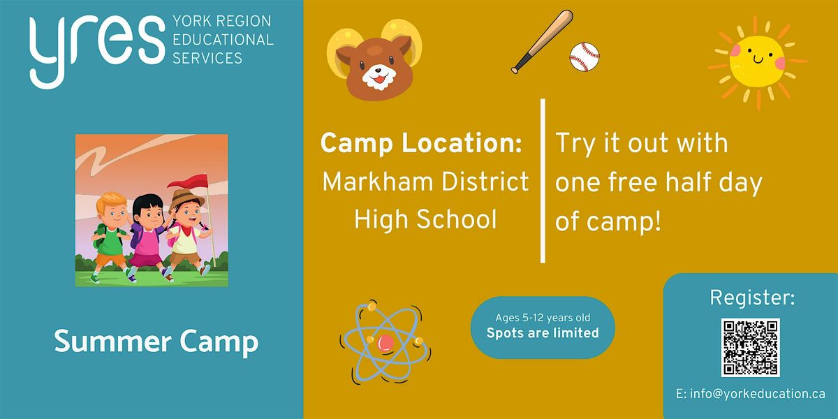 YRES Summer Camp at Markham District High School
