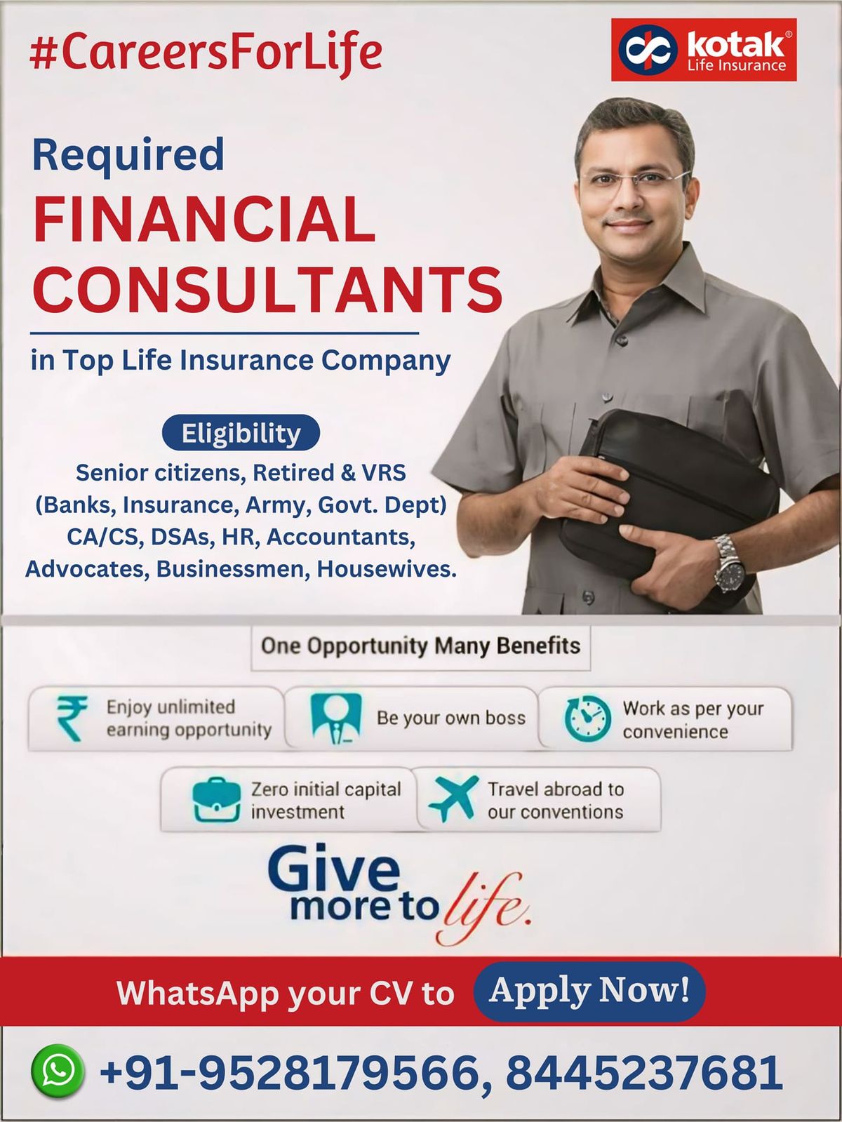 Join as Advisor\/ Associate Agency Partner Kotak Life 