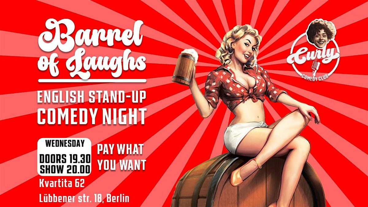 English stand-up: Barrel of laughs! 22.05.24