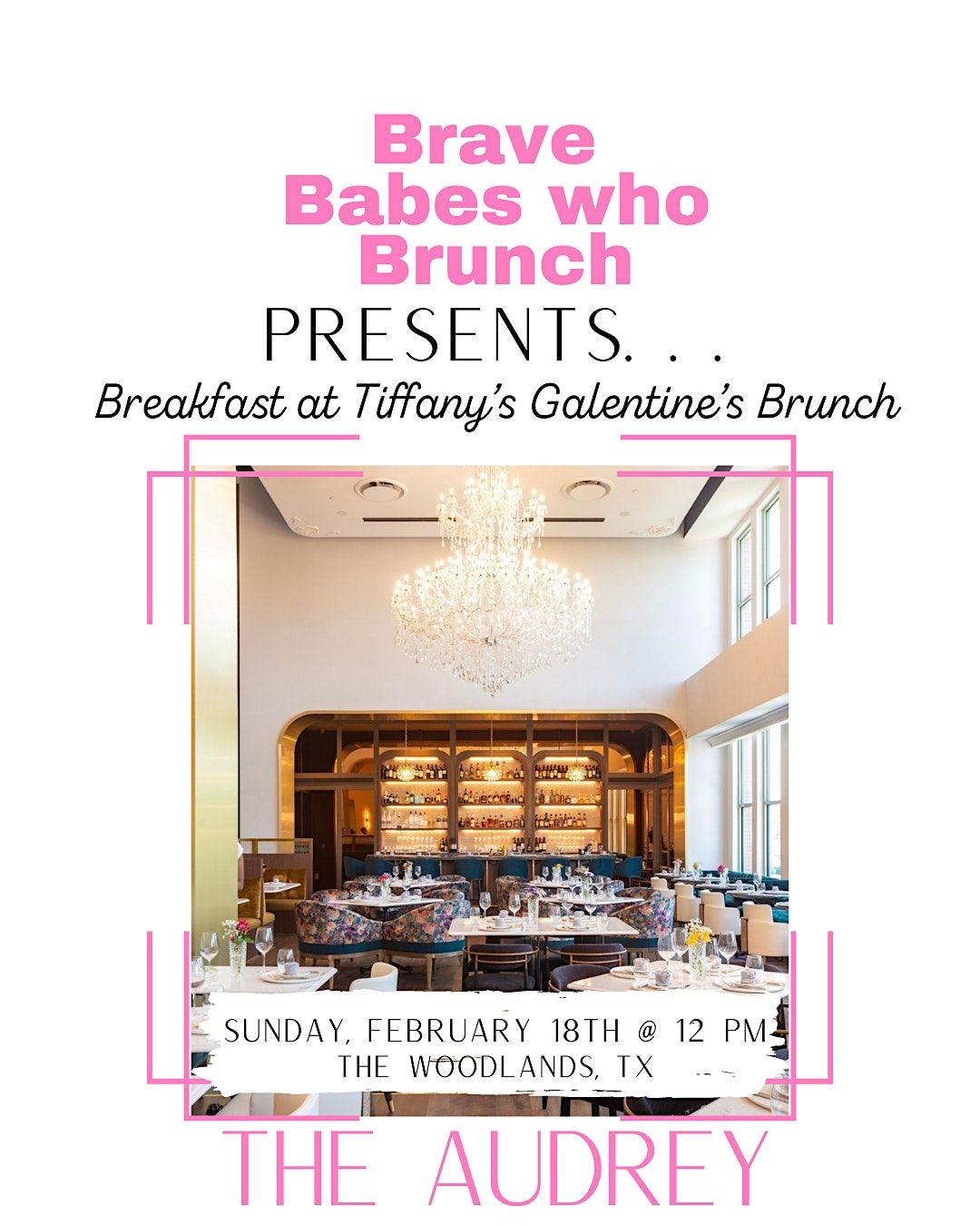 Breakfast at Tiffanys Galentines Brunch, The Audrey Restaurant & Bar ...