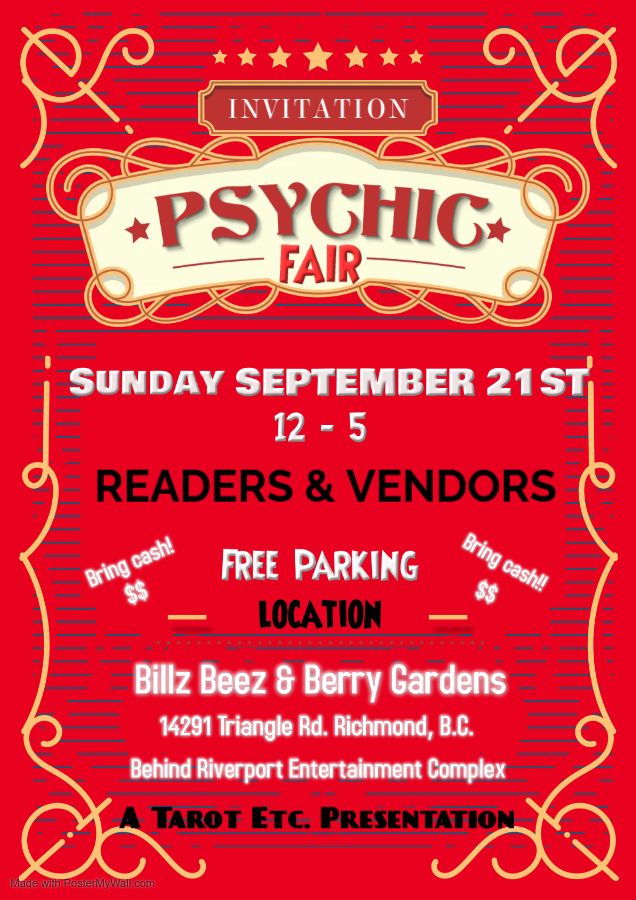 Summers End Psychic Fair and Fall Equinox Mabon Ceremony