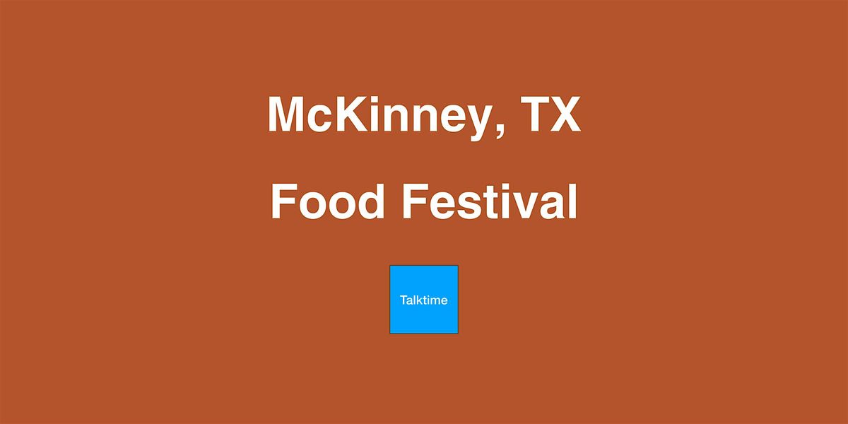 Food Festival - McKinney