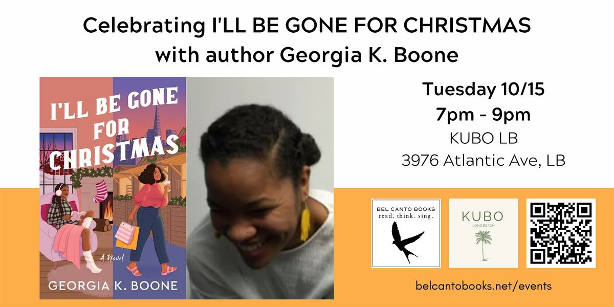 Celebrating I'LL BE GONE FOR CHRISTMAS with author Georgia K. Boone