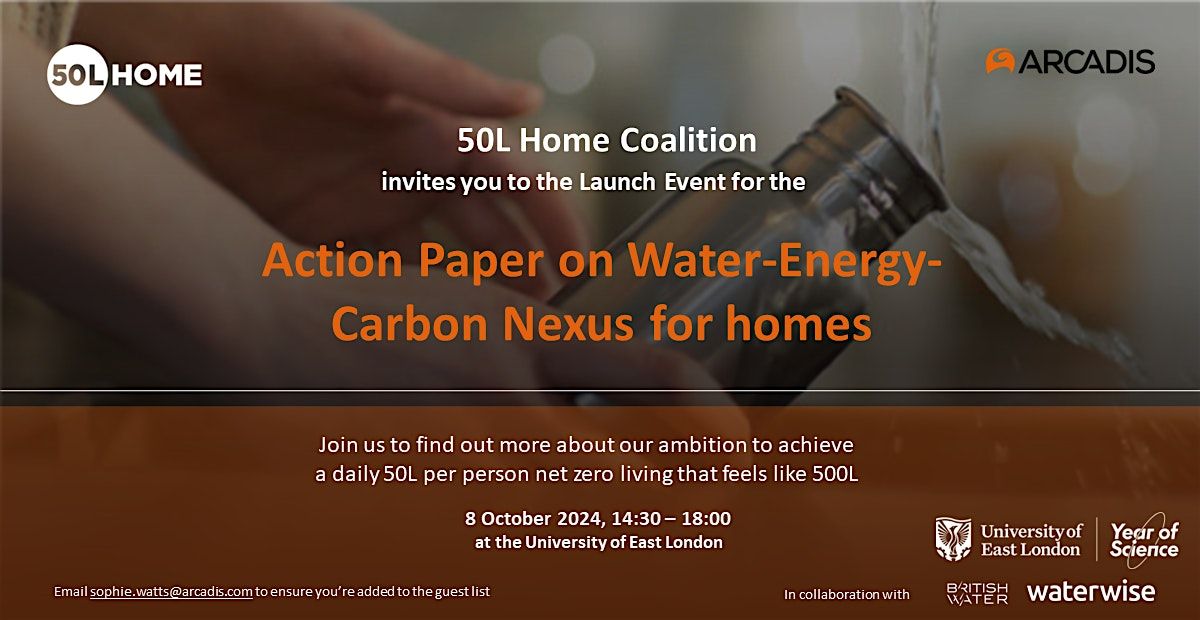 50L Home Coalition - Launch event for Water-Energy-Carbon Nexus for homes