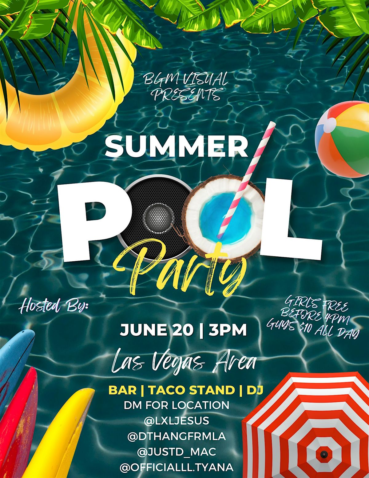 Summer 2024 Pool Party Bash | Las Vegas