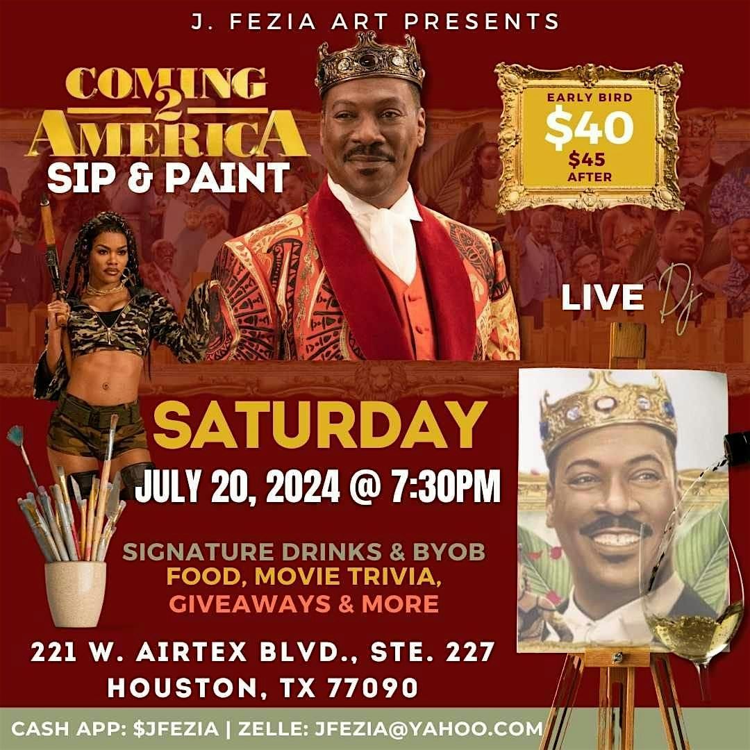Coming to America Sip & Paint
