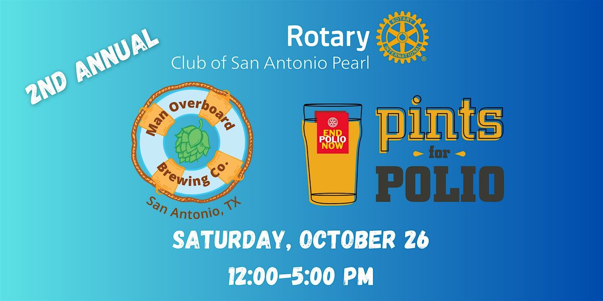 2nd Annual Pearl Rotary Pints for Polio @ Man Overboard Brewing