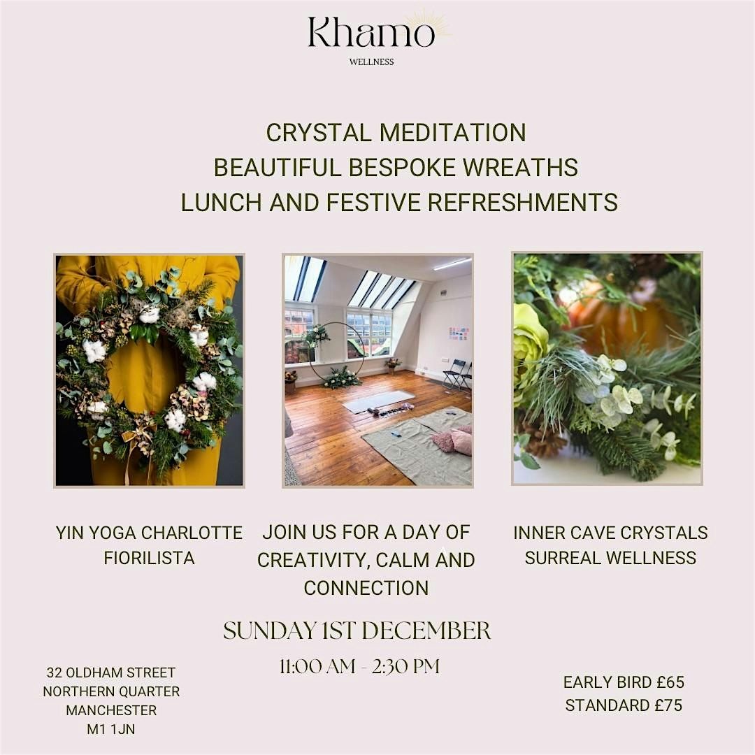 Luxury wreaths and Crystal Meditation Retreat Day