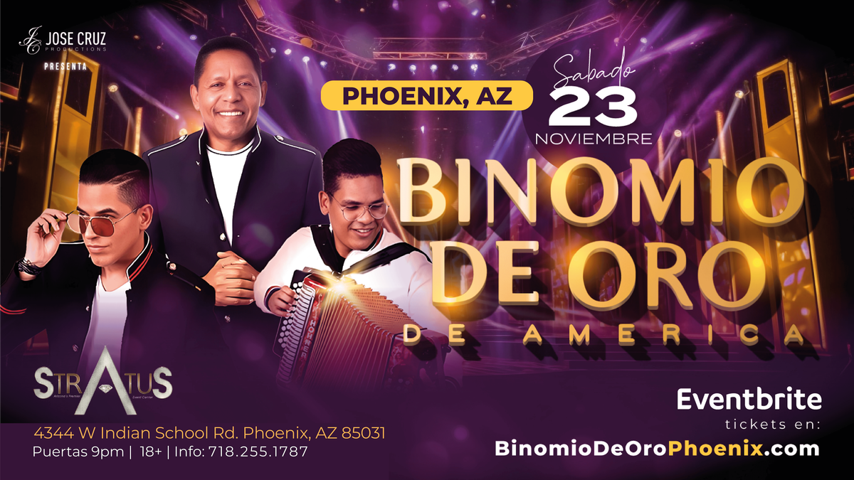 Binomio de Oro de Am\u00e9rica en PHOENIX, AZ | Noviembre 23  2024