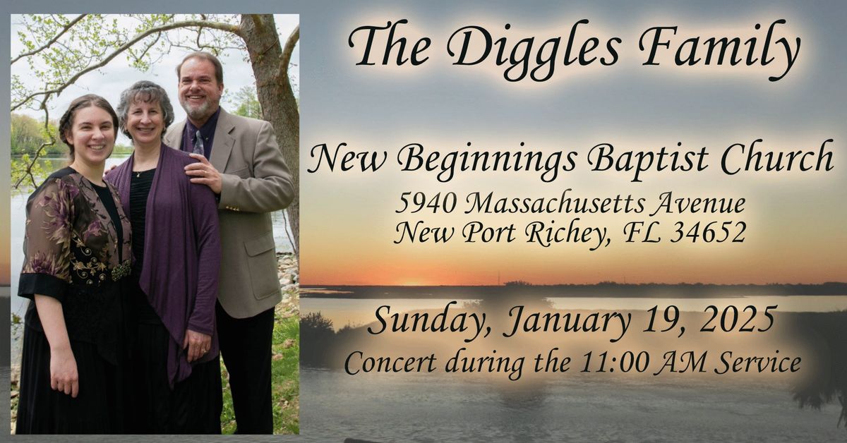 The Diggles Family in Concert at New Beginnings Baptist Church, New Port Richey, FL