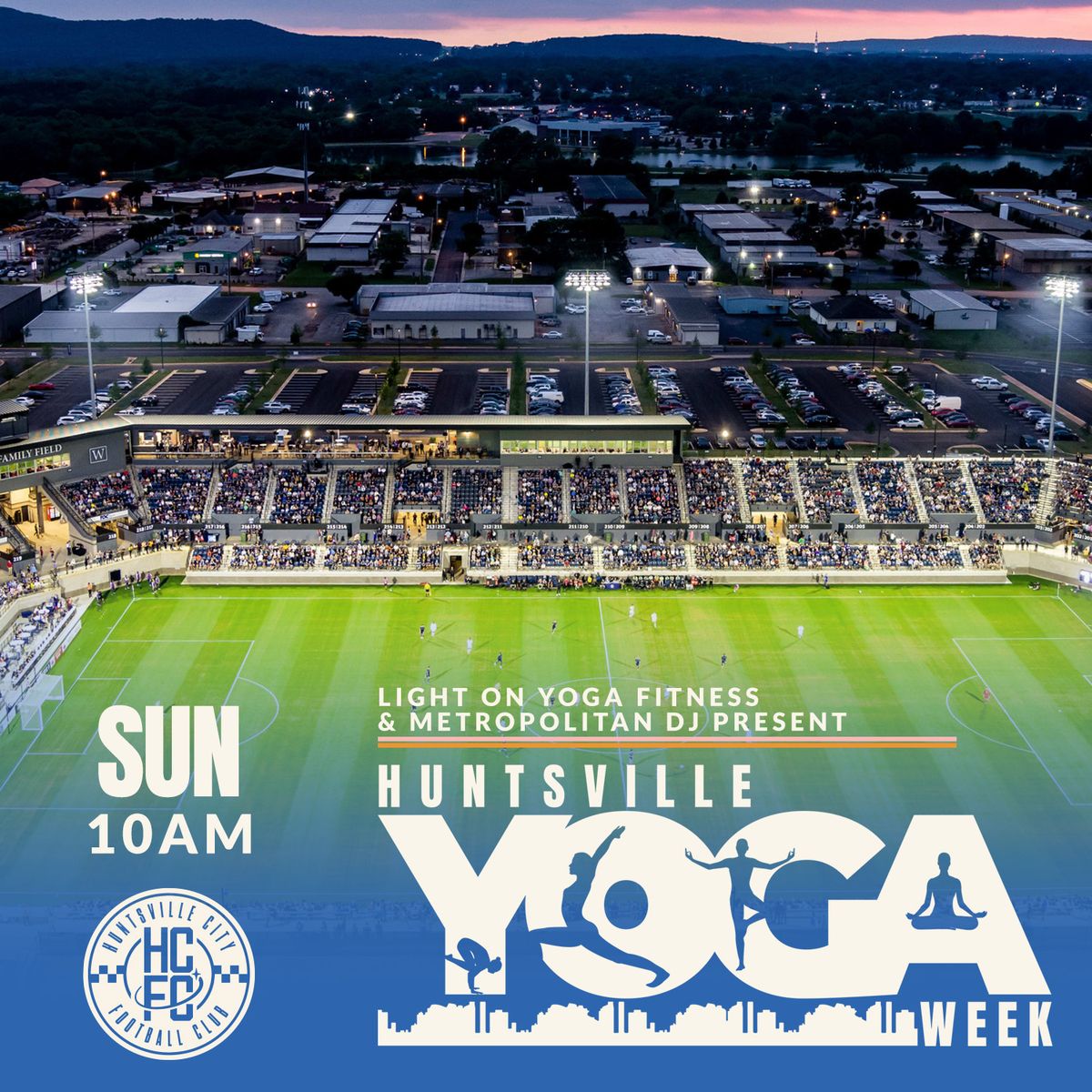 Huntsville Yoga Week - HCFC at Joe Davis Stadium