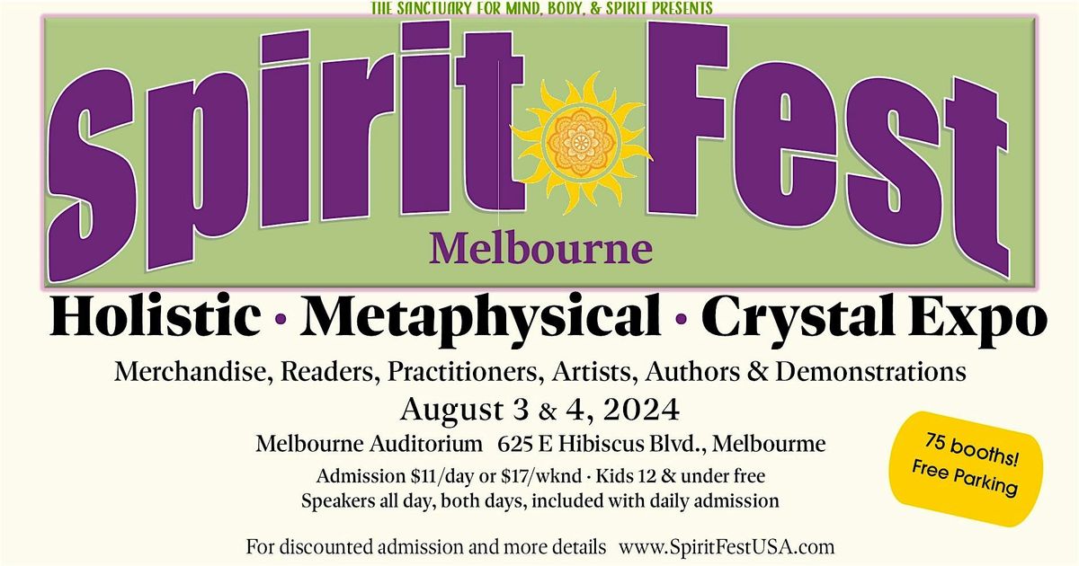 Spirit Fest Metaphysical and Holistic Fair - Melbourne, FL