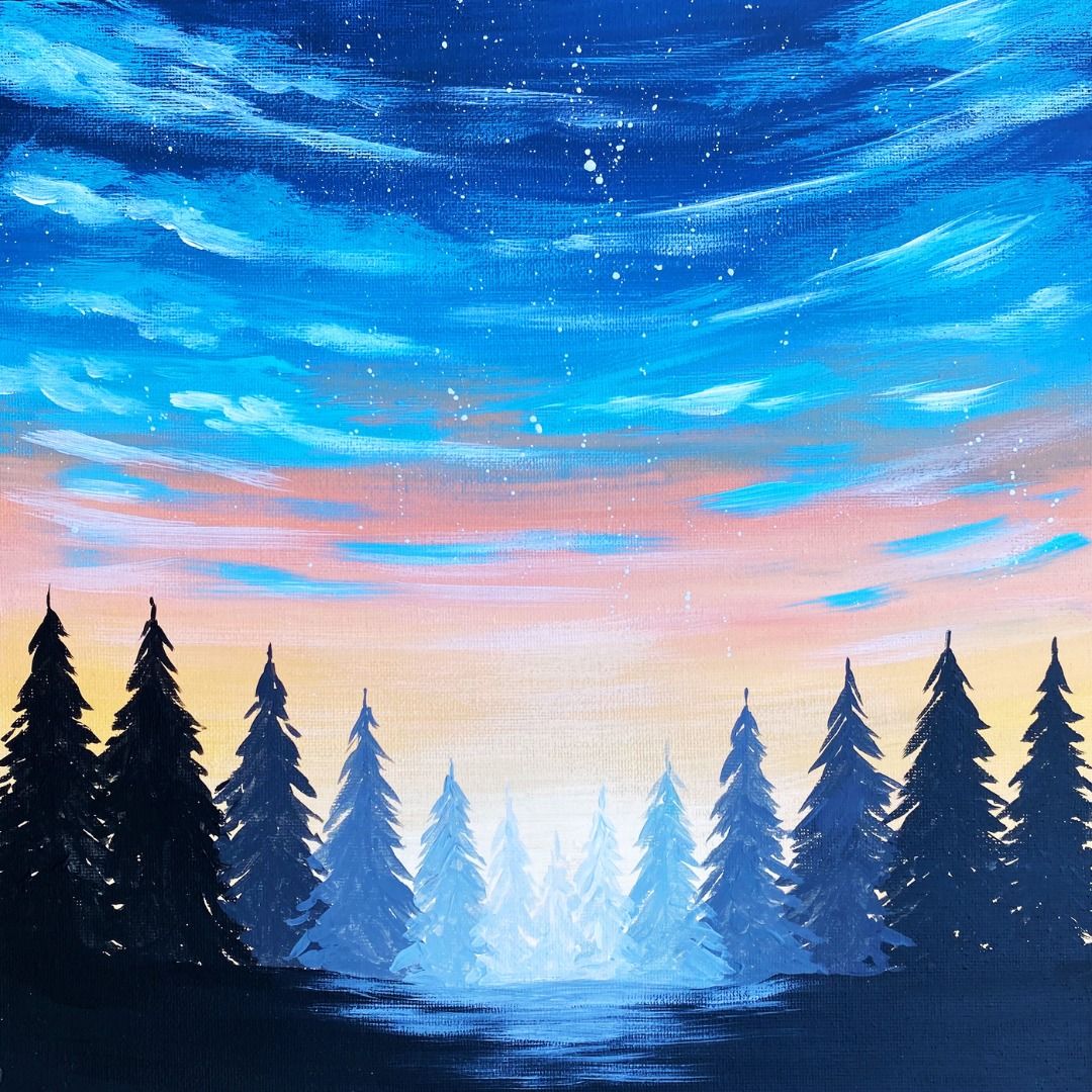 Paint & Unwind at Stroud Brewery, Stroud - "Midnight Glow"