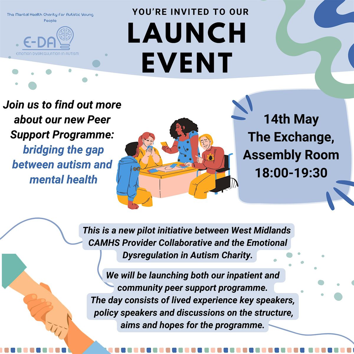 In Person Launch Drop in:Community Peer Mentor Support Programme