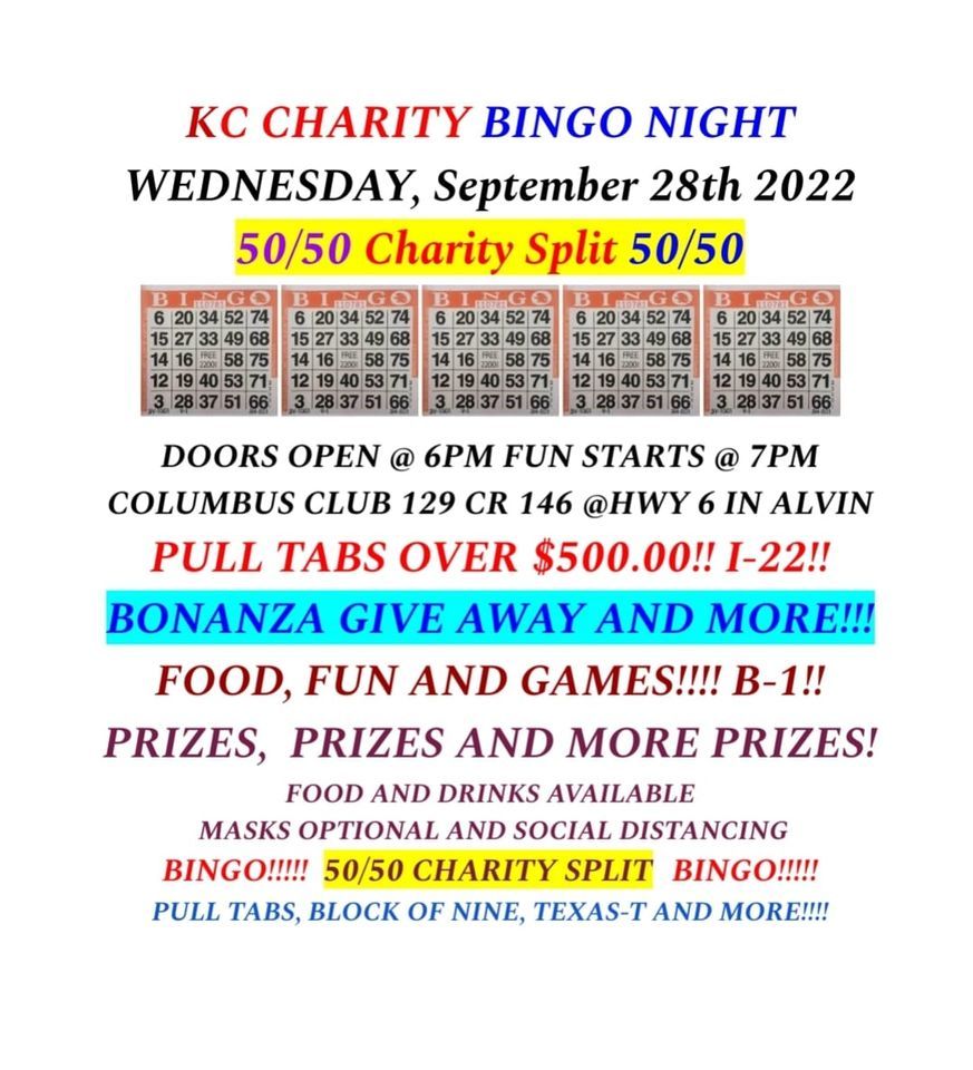 PLAYER APPRECIATION BINGO NIGHT