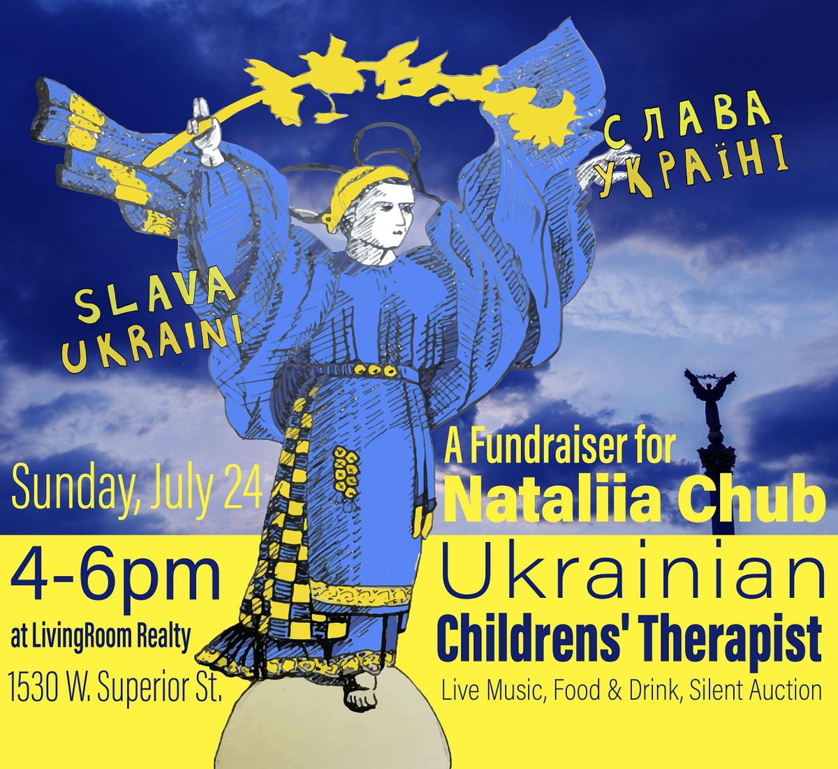 Slava Ukraini: Fundraiser for Nataliia Chub, Ukrainian Childrens' Therapist