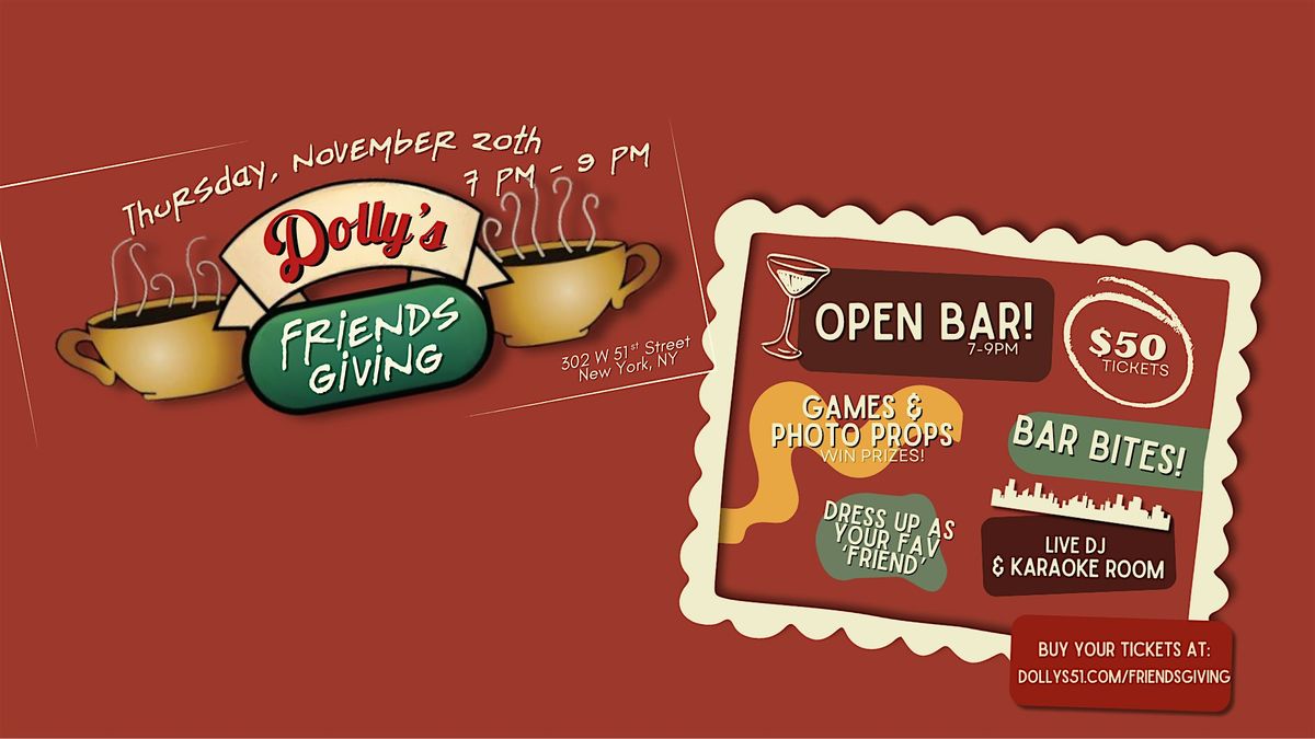 Friendsgiving in Hell\u2019s Kitchen @ Dolly\u2019s NYC