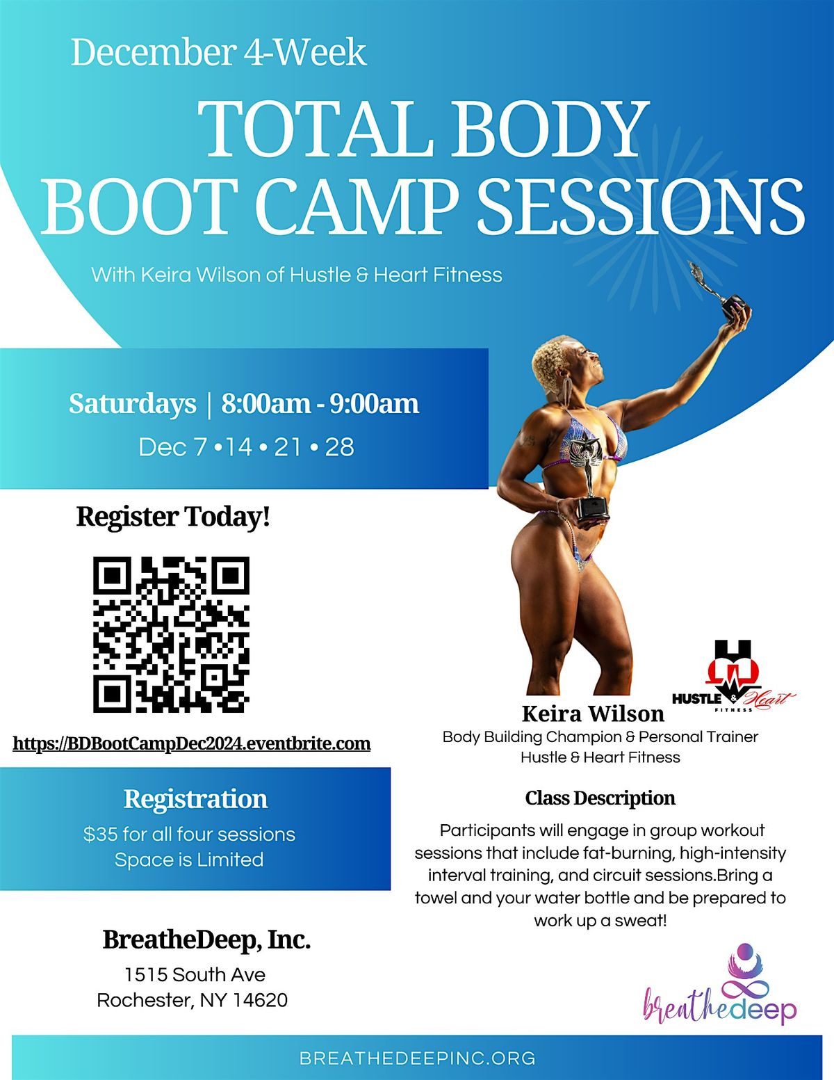 December 2024 4-Week Total Body Boot Camp Training