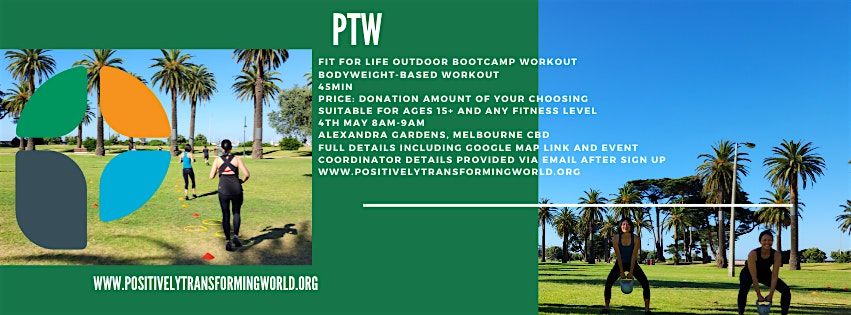 PTW Fitness For Life Outdoor Bootcamp Workout